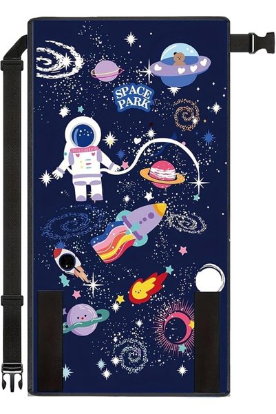 Generic Airplane Bed for Toddler, Cartoon Space Pattern Oxford Cloth Seat Ext...