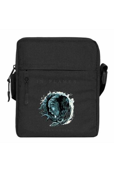 CrowsGate Geantă de umăr In Flames Siren Charms Culoare Neagră