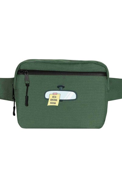 CrowsGate Never Look Back Waist Bag Green Color