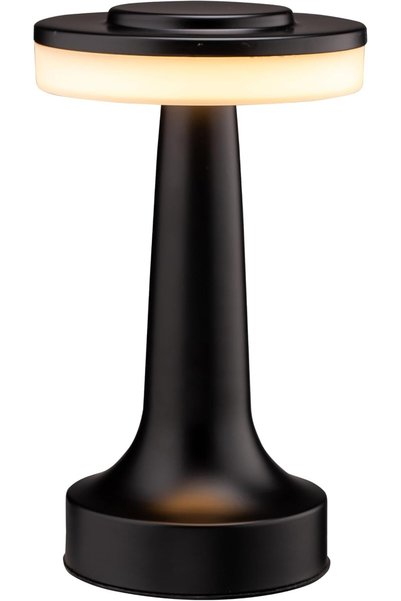O'Bright مصباح طاولة LED محمول مع مستشعر لمس (أسود غير لامع)