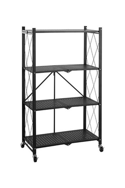 Generic Brand Toshionics 4 Tier Foldable Kitchen Storage Rack Shelf Unit With...