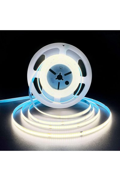 NALACAL LED Strip Lights, White, 6000K, DC12V 16.4ft/5M 320leds/M CRI90 Flexi...