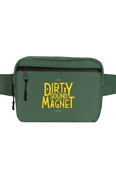CrowsGate Dirty Sound Magnet Text Bell Bag Green Color
