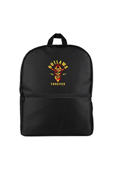 CrowsGate Red Dead Redemption 2 Outlaws Forever Skull Backpack Black Color