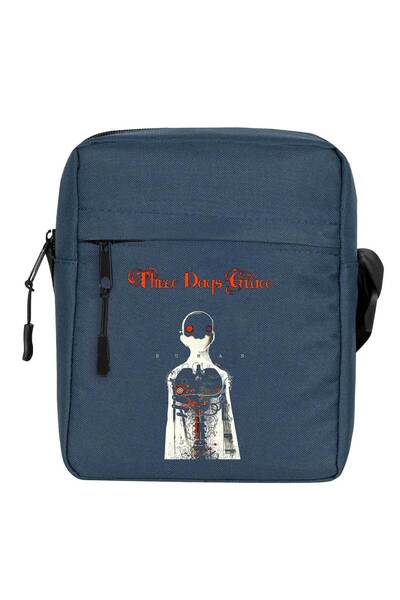 CrowsGate Geantă de umăr Three Days Grace, culoare bleumarin