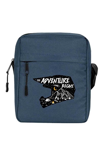 CrowsGate The Adv Entura Begins Shoulder Bag Navy Blue Color