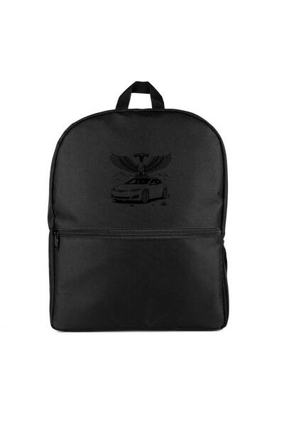 CrowsGate Tesla and Eagle Backpack Black Color