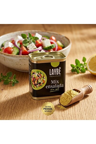 Laybe Mix condimente pentru salată fără sare 70 g – cutie metalică