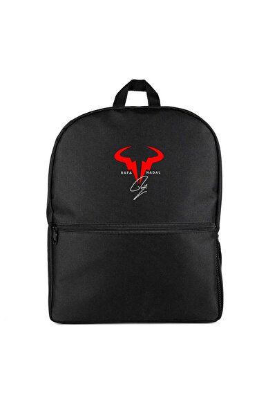 CrowsGate Rafael Nadal Logo Ruksak Crne Boje