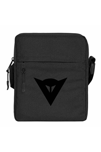 CrowsGate Dainese Black Logo Shoulder Bag Black Color