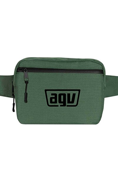 CrowsGate Agv Tekst Logo Torba za Struk Zelena Boja