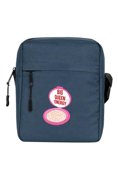 CrowsGate Big Queen Shoulder Bag Navy Blue Color