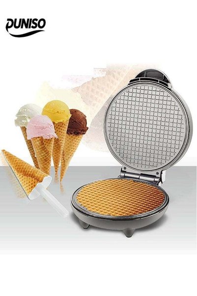 Generic Brand DUNISO Ice Cream Cone Maker，Breakfast Egg Roll Machine，Waffle C...