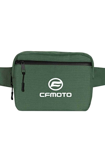 CrowsGate CFMOTO Logo Bela Torba za Struk Zelena Boja