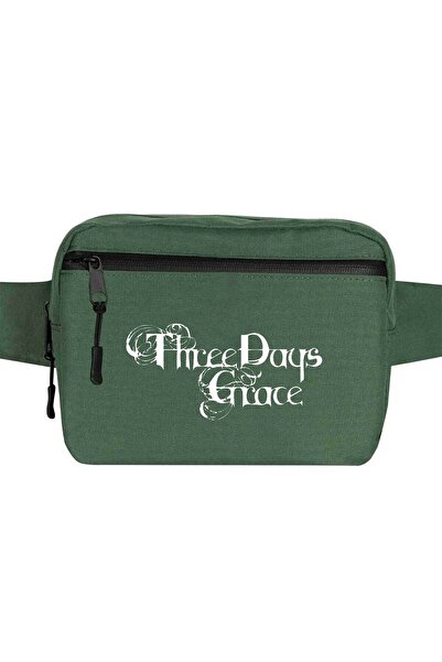 CrowsGate Раница с лого на Three Days Grace, зелен цвят
