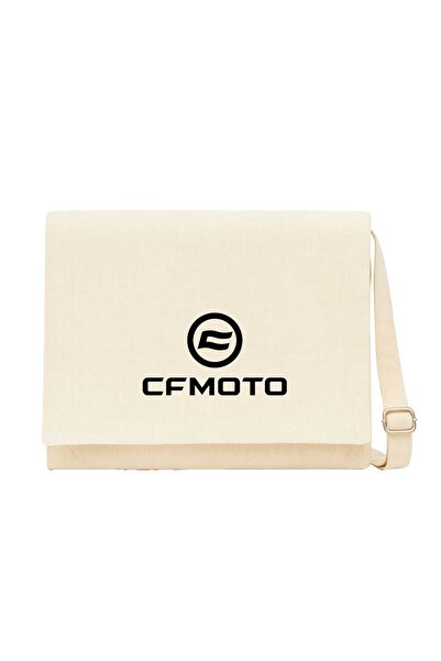CrowsGate CFMOTO Logo Krem Torba za Poruke Krem Platnena Torba za Poruke