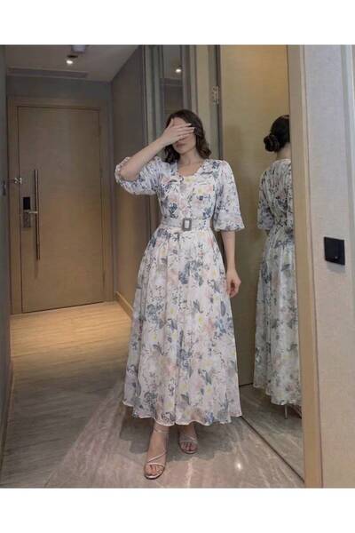 Rwznan fashion فستان ناعم ميد مورد راقي