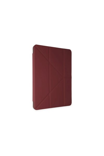 ELİSY Apple iPad 10.2 (8.nesil) Kılıf Kalemlikli Mars Tablet Kılıfı - Mürdüm