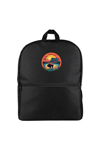 CrowsGate Bufola in the Oasis Backpack Black Color