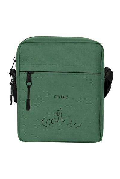 CrowsGate I'M Fine Shoulder Bag Green Color