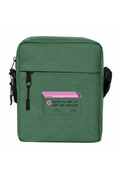 CrowsGate I Ride Version Version Version Shoulder Bag Green Color