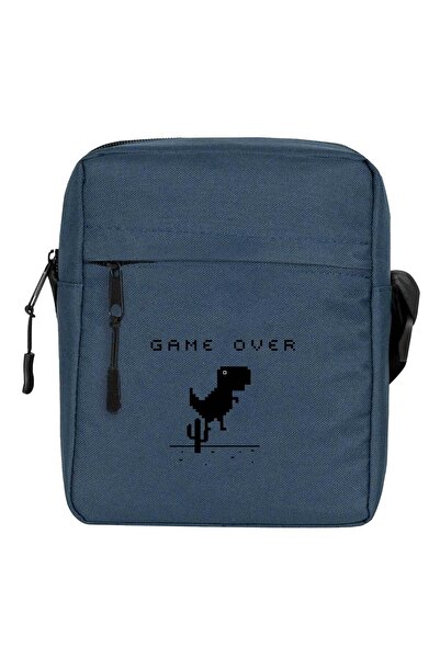 CrowsGate Game over Shoulder Bag Navy Blue Color