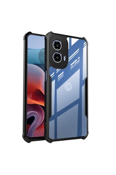 OEM Θήκη Σιλικόνης TPU με Διάφανη Σκληρή Πλάτη για Motorola Moto G85 5G / S50...