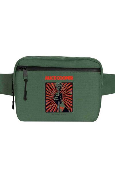 CrowsGate Alice Cooper Too Close for Comfort Microphone Waist Bag Green Color