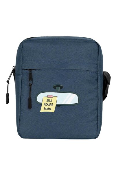 CrowsGate Never Look Back Shoulder Bag Navy Blue Color