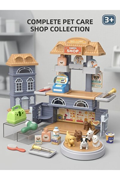Generic Brand Set de Joacă „Pet Care Shop” – Valiză Cabinet Veterinar & Salon...