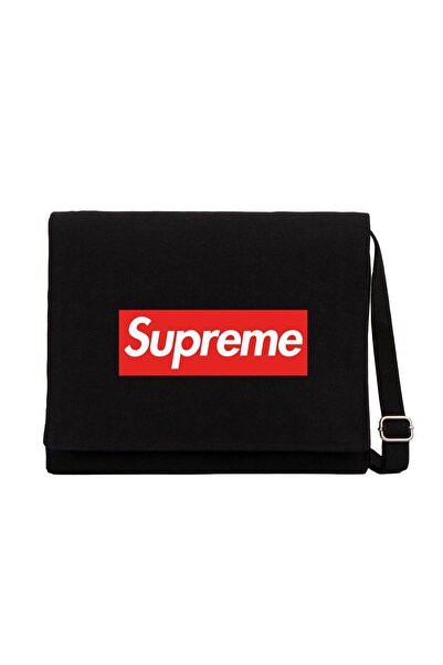 CrowsGate Supreme Black Canvas Messenger Bag