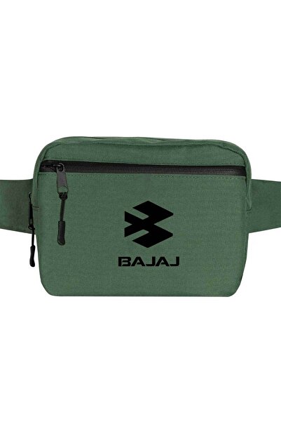CrowsGate Bajaj crna logotip torba za struk zelene boje