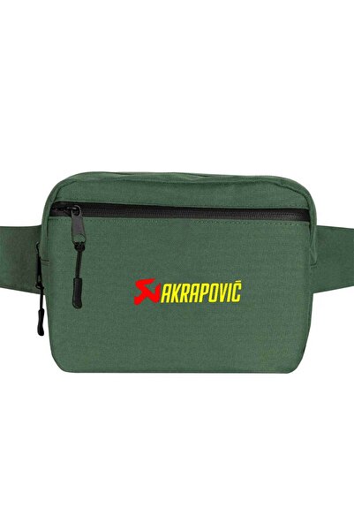 CrowsGate Akrapović Logo Tekst Torba za struk Zelena Boja