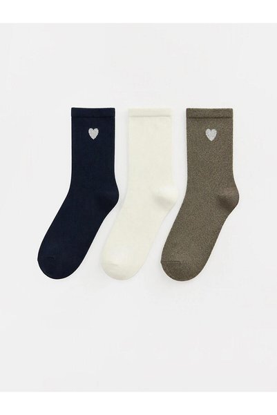 LC Waikiki Heart Women's Socks 3-Pack (W6)