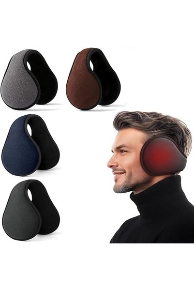Generic Winter Ear Muffs, 4 Pieces, Windproof Behind-the-Head, Thermal Foldab...