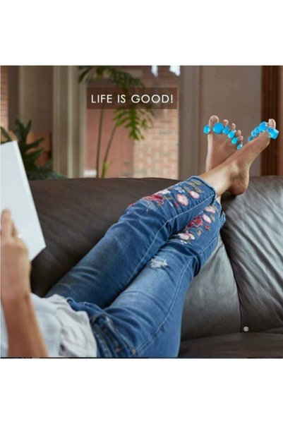 SHELAX 1 Pair Soft Silicone Toe Separator Set, Left-Right Toe Protector Pad, Easy to Use