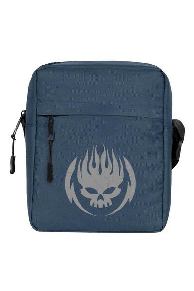 CrowsGate Geantă de umăr cu logo The Offspring Grup, culoare bleumarin