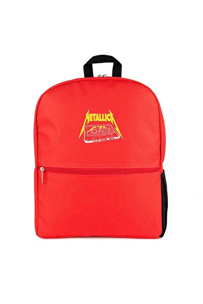 CrowsGate Rucsac Metallica Tape Culoare Roșie