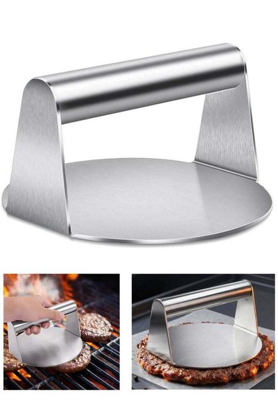 Generic Brand XICEN Stainless Steel Burger Press, 5.5 Inch Round Steak Patty ...