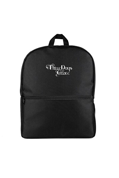 CrowsGate Rucsac cu logo Three Days Grace, culoare neagră