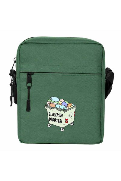 CrowsGate Elalemin Dedikleri Shoulder Bag Green Color