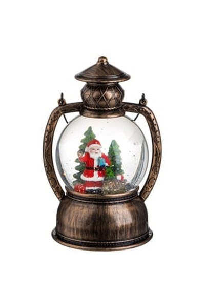 OEM Christmas Snow Globe LED Lantern Music & Santa Claus 12x12x20cm