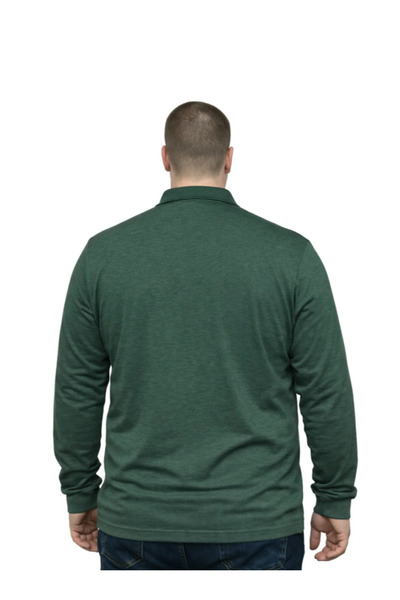 TURHAN TRİKO Melanj Beneton Large Size Men's Pique Sweatshirt