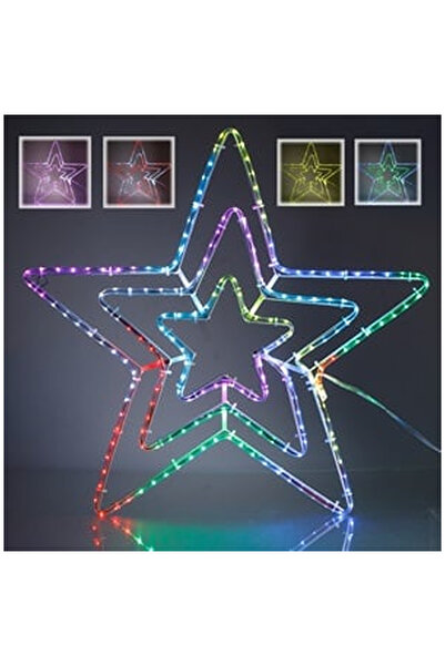 OEM Stea din Furtun Luminos cu LED & Program 56x56cm - Multicolor