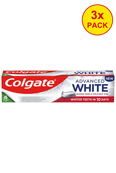 Colgate 3x PACK Pasta de dinti Advanced White Baking Soda & Volcanic Ash 100 ml