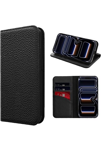 GENERAL cover for iPhone 17 Pro Max/18 Pro Max Wallet Flip Case Genuine Leath...