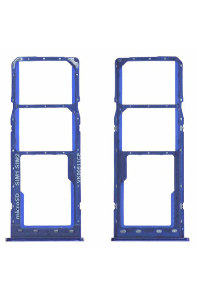 Samsung Γνήσια Βάση Κάρτας Sim για Galaxy A10 SM-A105F - Μπλε (GH98-44169B)