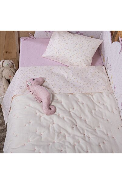 Nef Nef Homeware Nef-Nef Homeware Ειδικό Βρεφικό Κουβερλί με Λουλούδια, Εκρού...