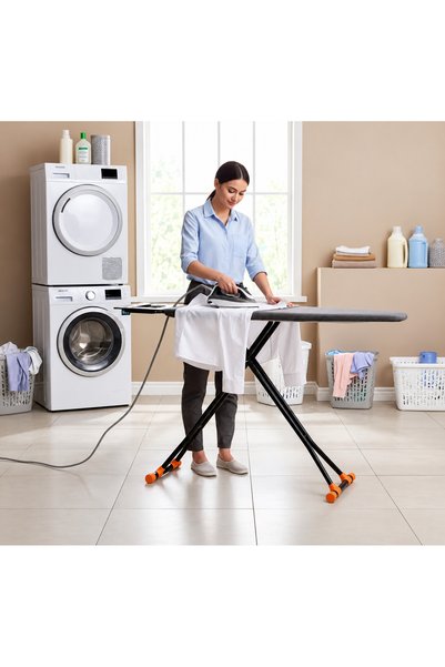 AL IALM Turkish folding ironing board 33x110 cm with iron support, portable i...