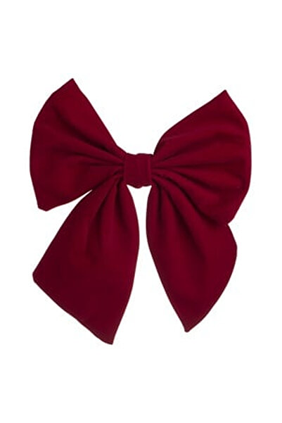 OEM Red Velvet Christmas Decorative Bow 20x25cm